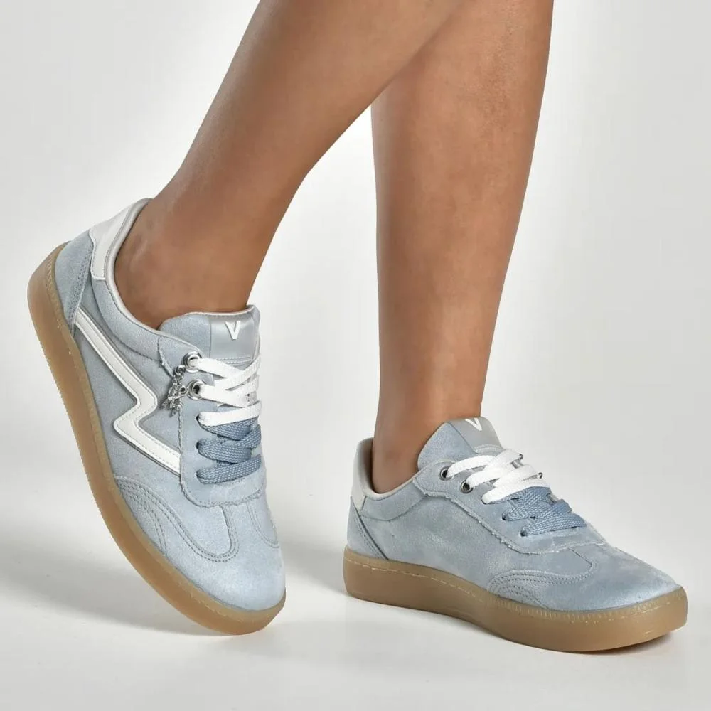 Tênis Feminino Camurça Via Marte 213-014 Azul Azul 4