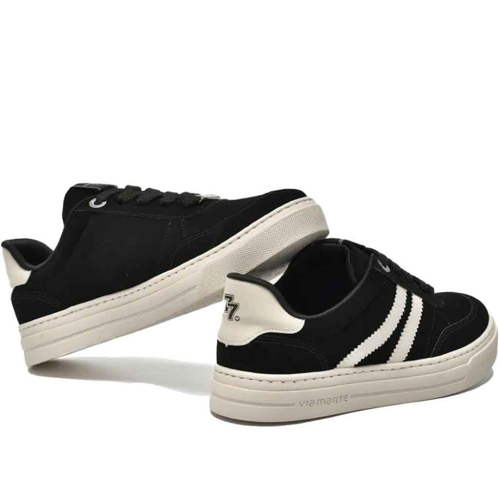 Tênis Feminino Runnig Via Marte 281-001 Preto/Marfim Preto/Marfim 4