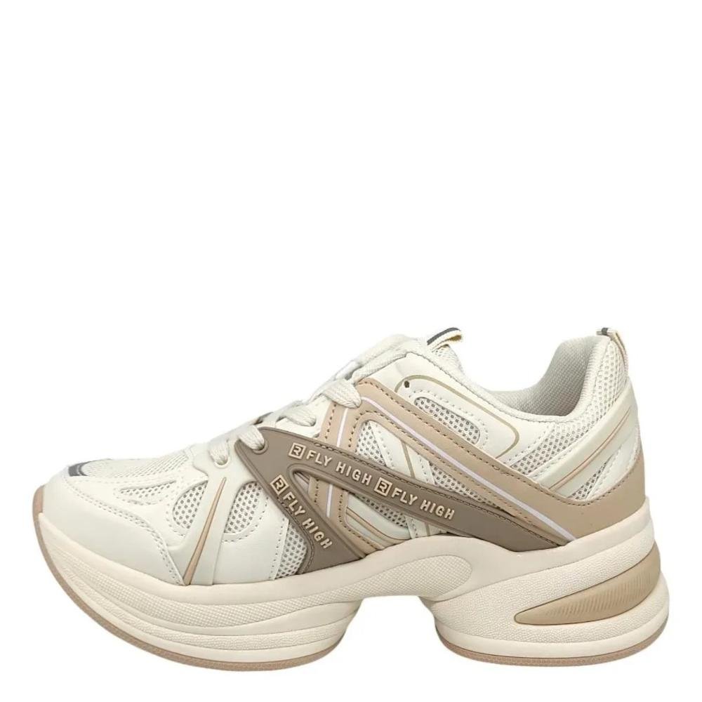 Tênis Feminino Ramarim Fly High 2581131 Coconut Branco/Bege 2