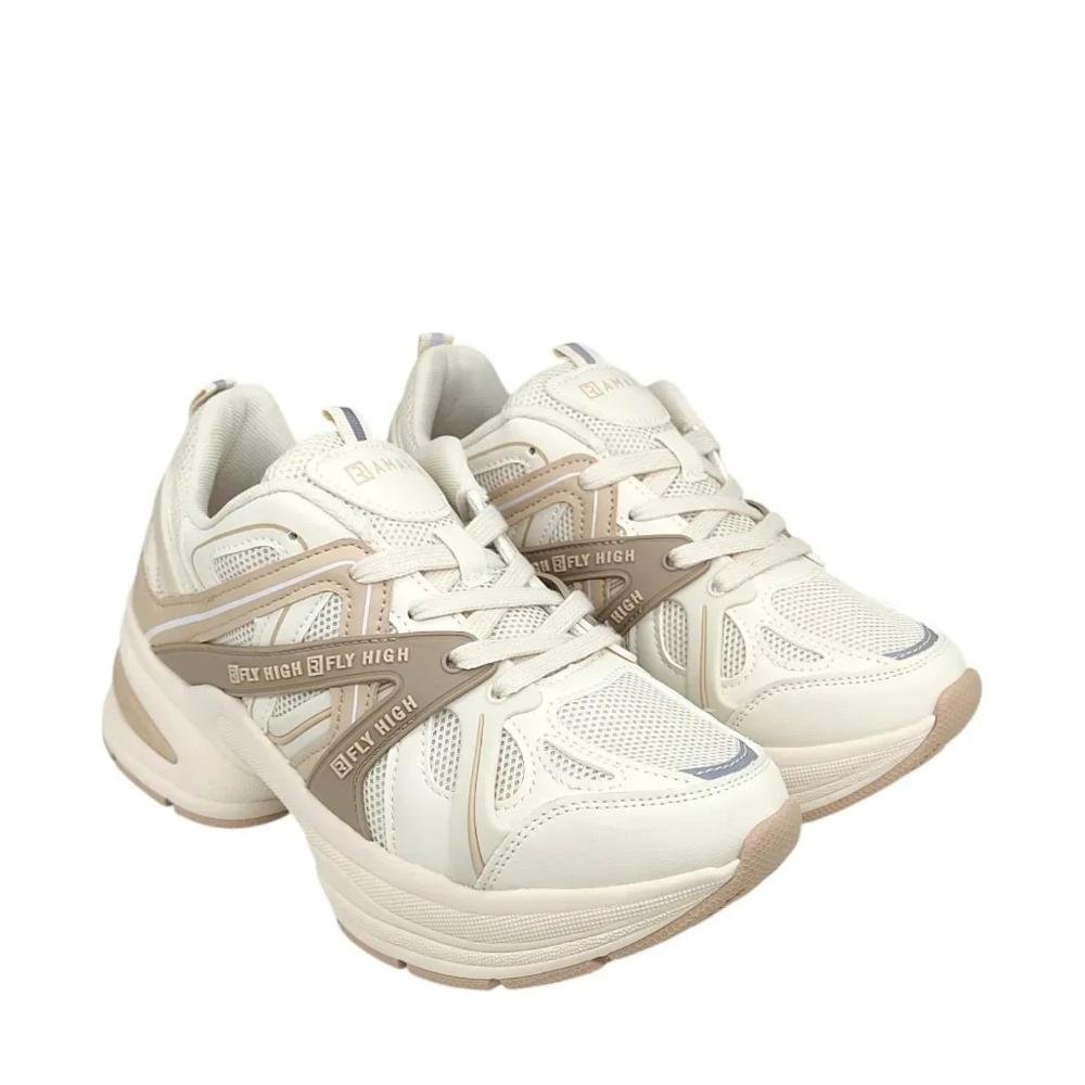 Tênis Feminino Ramarim Fly High 2581131 Coconut Branco/Bege 4