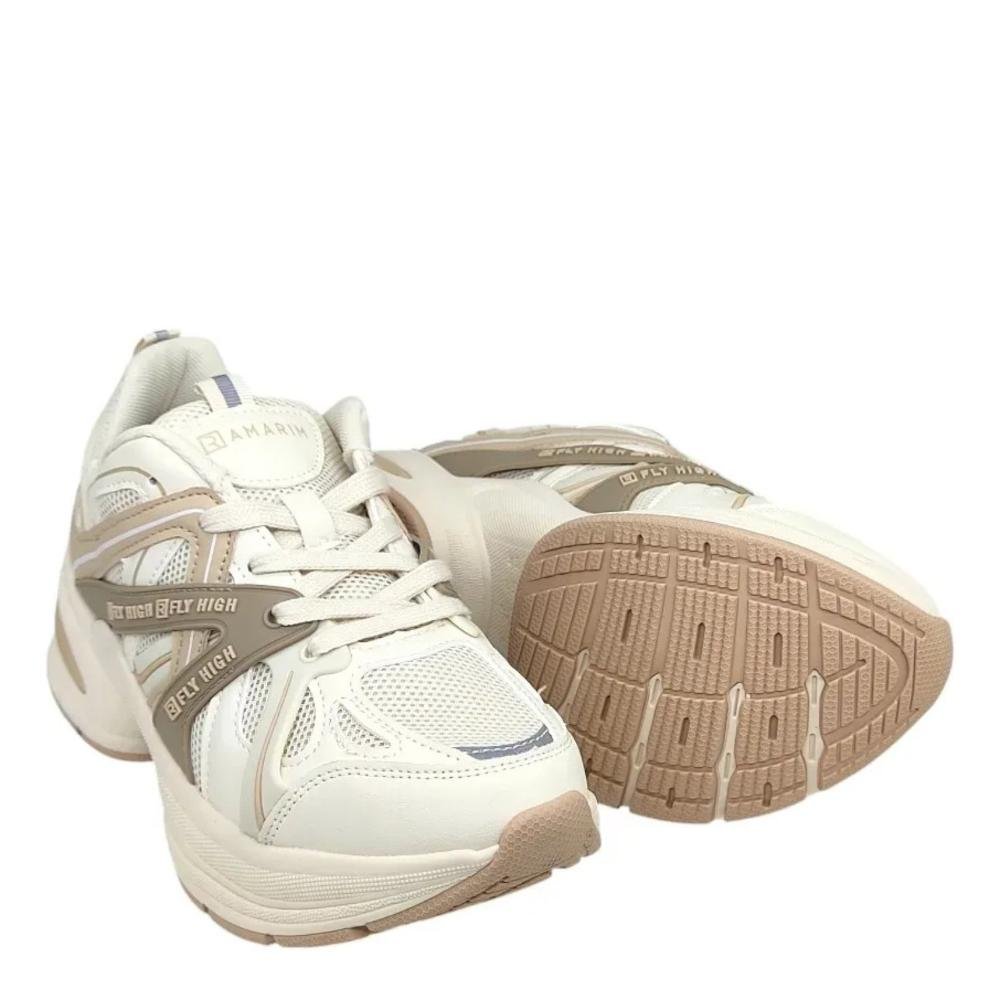 Tênis Feminino Ramarim Fly High 2581131 Coconut Branco/Bege 5