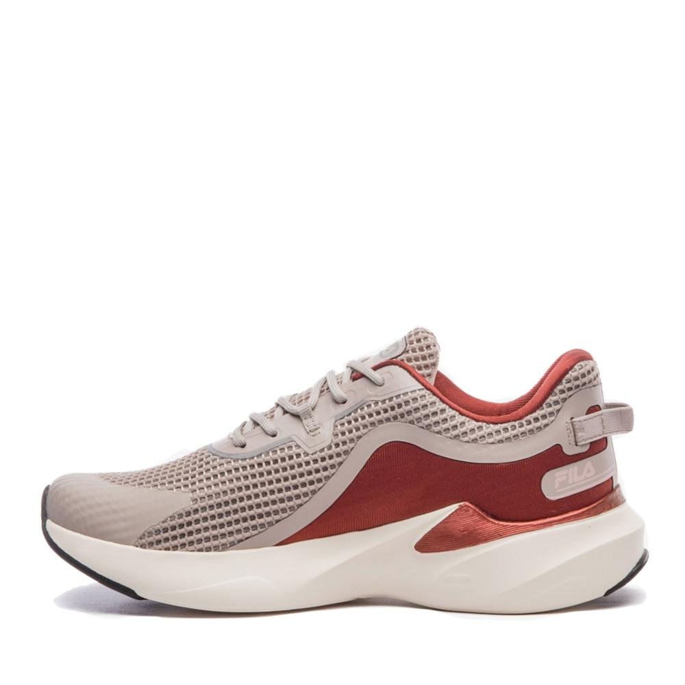 Tênis Feminino Running Fila Recovery Bordo Bege/Bordô 2