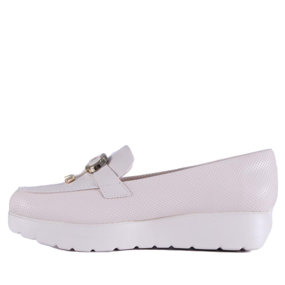 Mocassim Feminino Comfortflex 25-59403 Coconut Branco 2