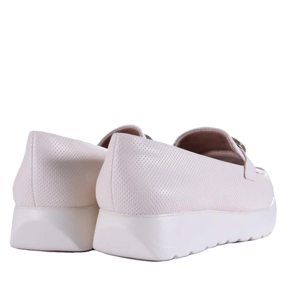 Mocassim Feminino Comfortflex 25-59403 Coconut Branco 5