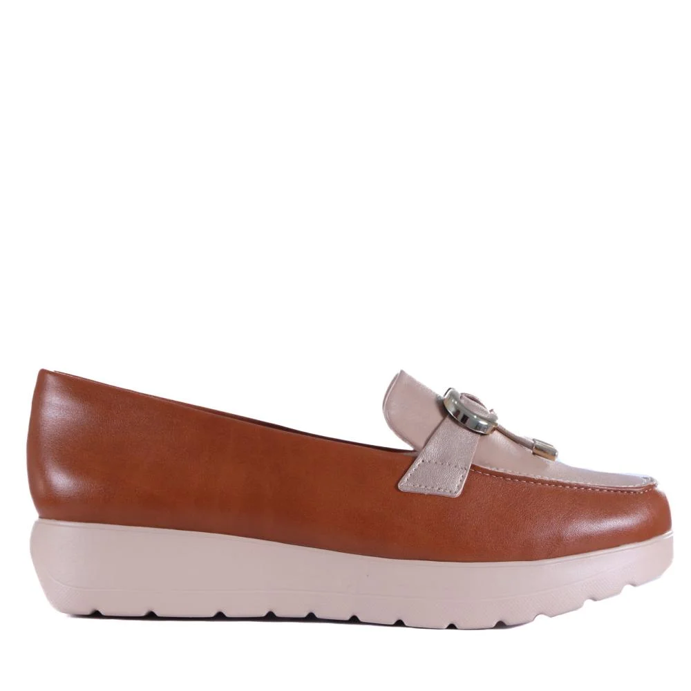 Mocassim Feminino Comfortflex 25-59403 Toffe/Mocca