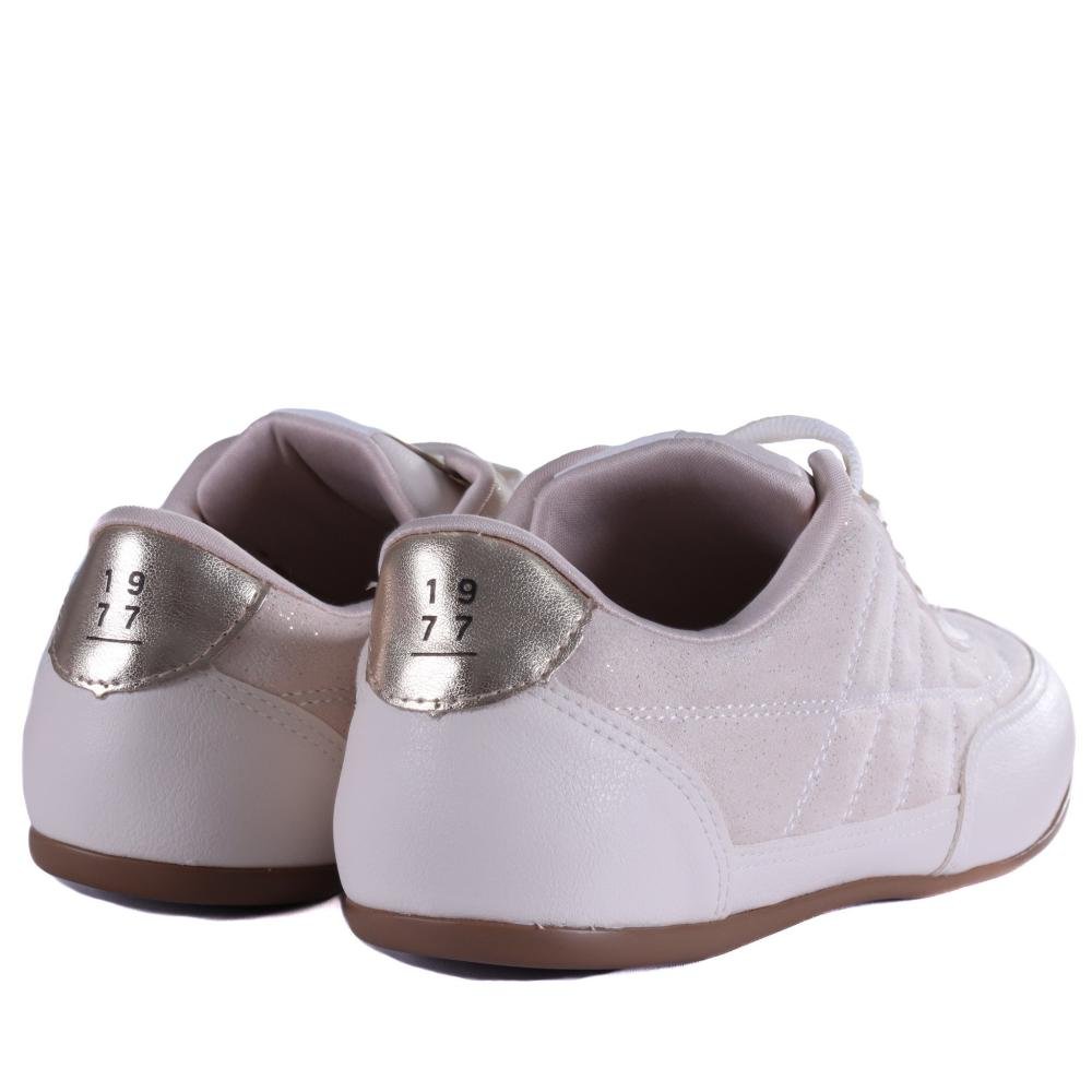 Tênis Feminino Via Marte Casual 309-003 Marfim Marfim 5