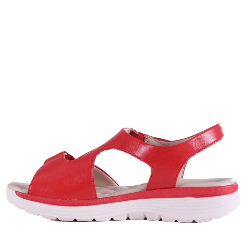 Sandália Comfortflex Feminina Casual 24-46402 Vermelho Vermelho 2