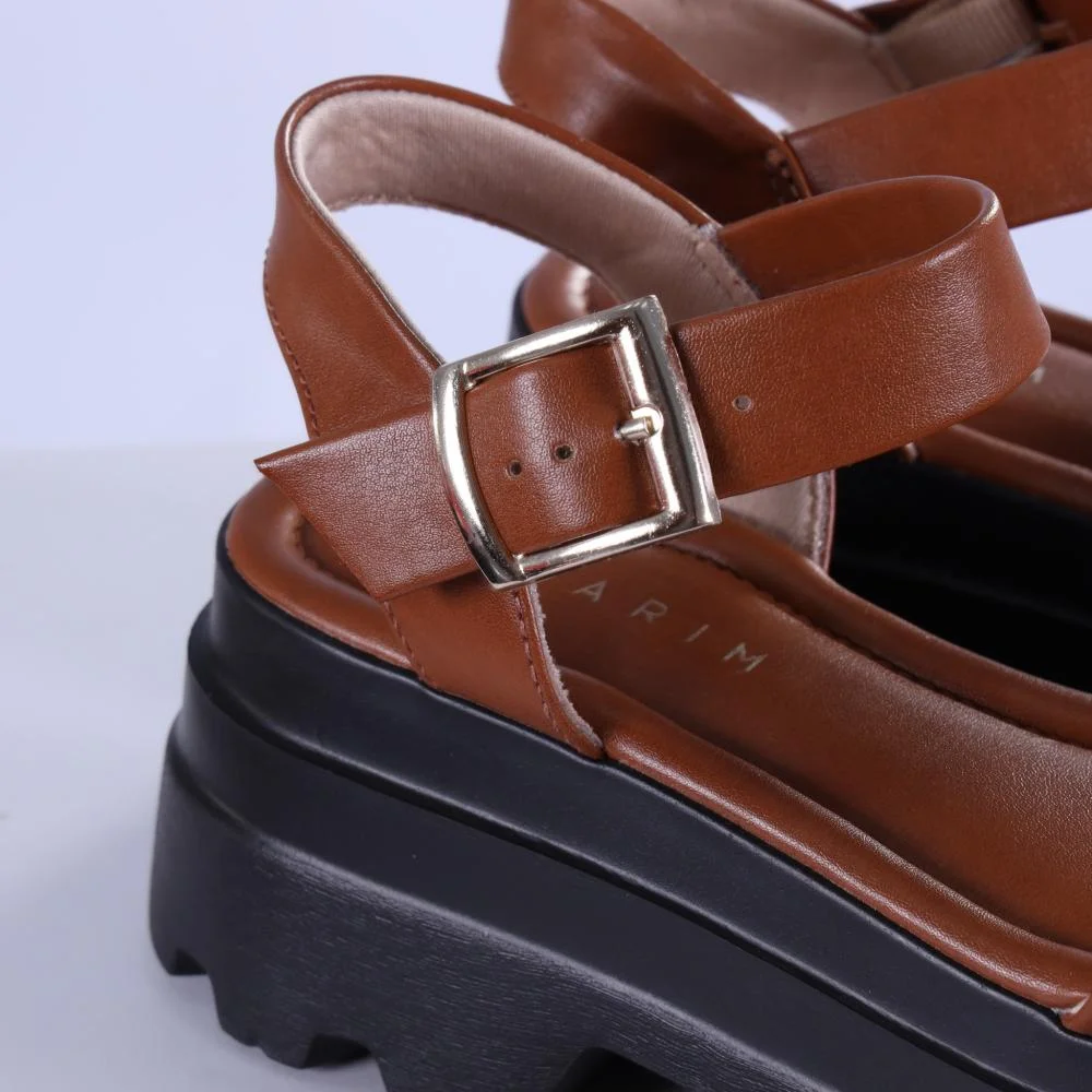 Sandália Ramarim Feminino Tratorado 25-42202 Toffe Marrom 4