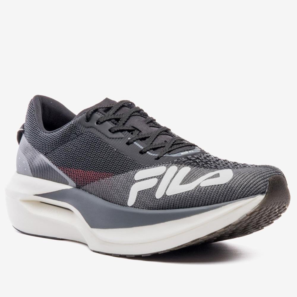 Tênis Masculino Running Fila Racer Carbon 3 Preto/Cinza Preto/Cinza 3