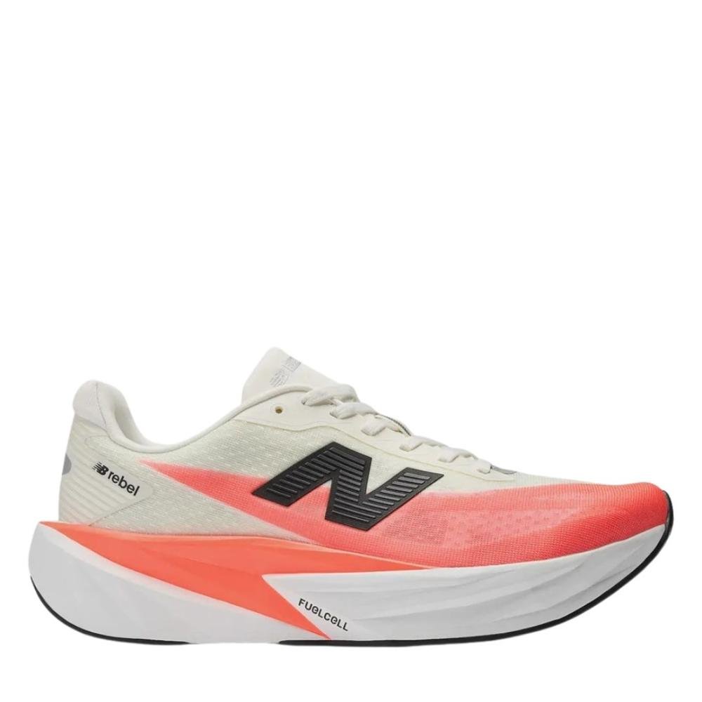 Tênis New Balance Masculino Running Rebel V5 Branco/Coral