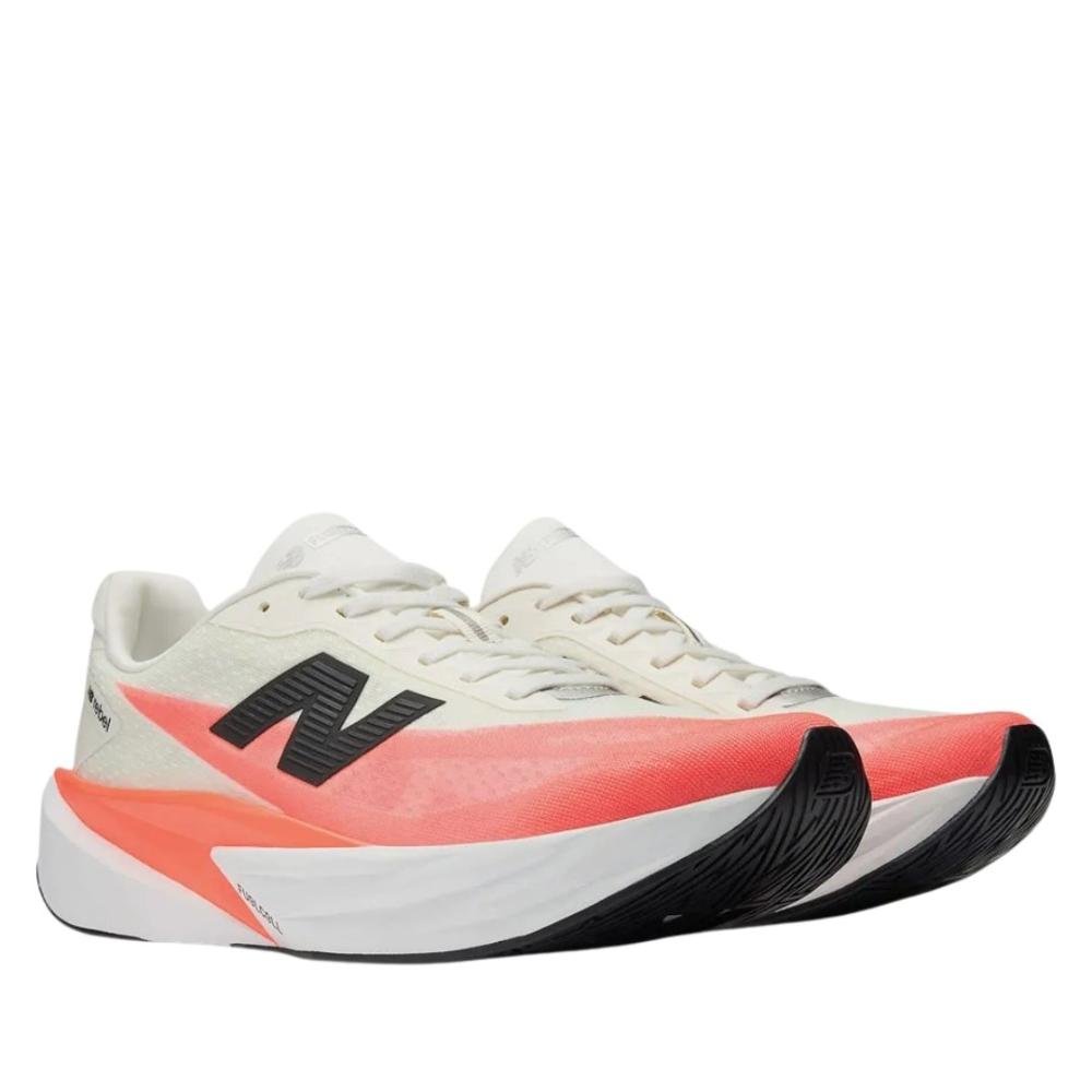 Tênis New Balance Masculino Running Rebel V5 Branco/Coral Branco/Coral 3