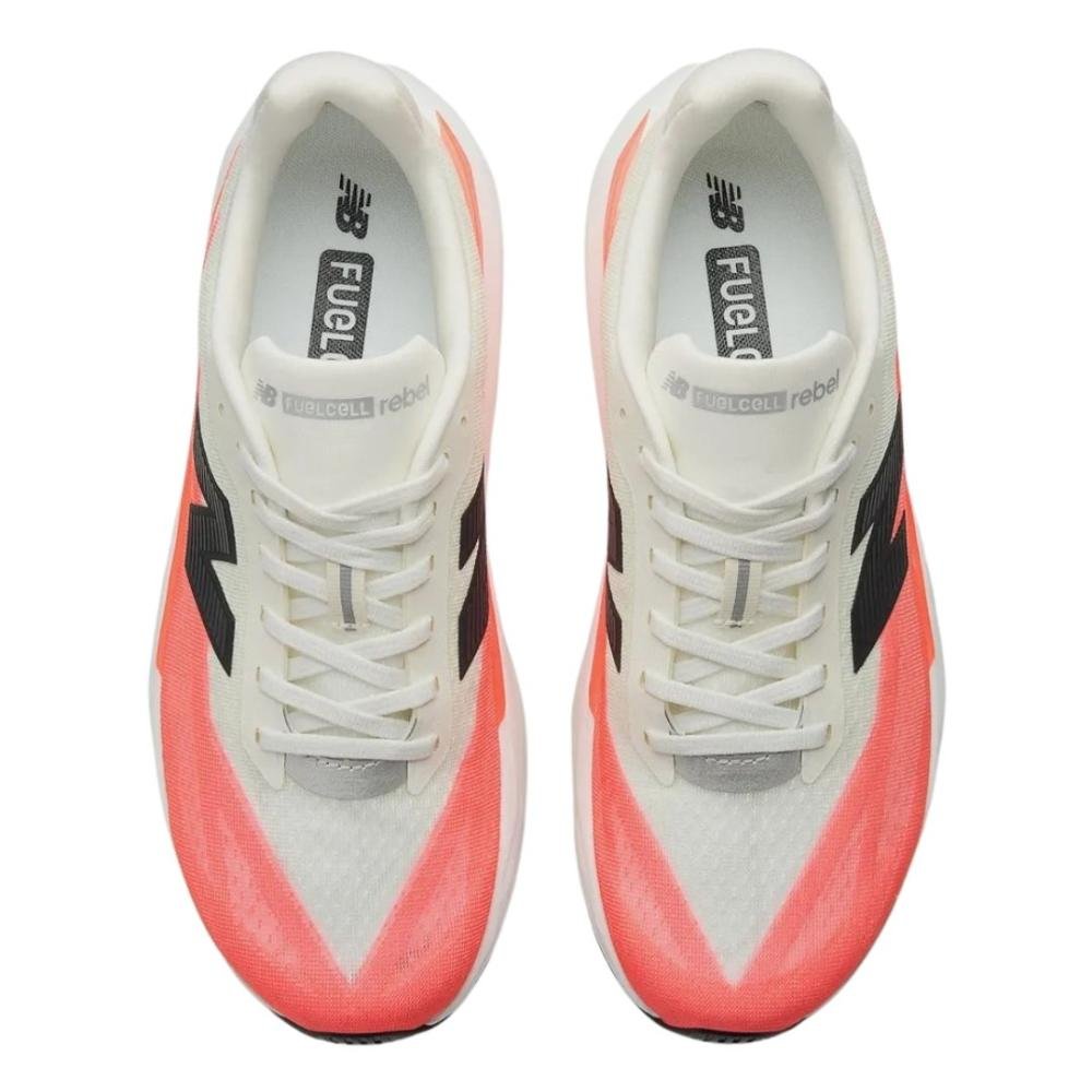 Tênis New Balance Masculino Running Rebel V5 Branco/Coral Branco/Coral 4