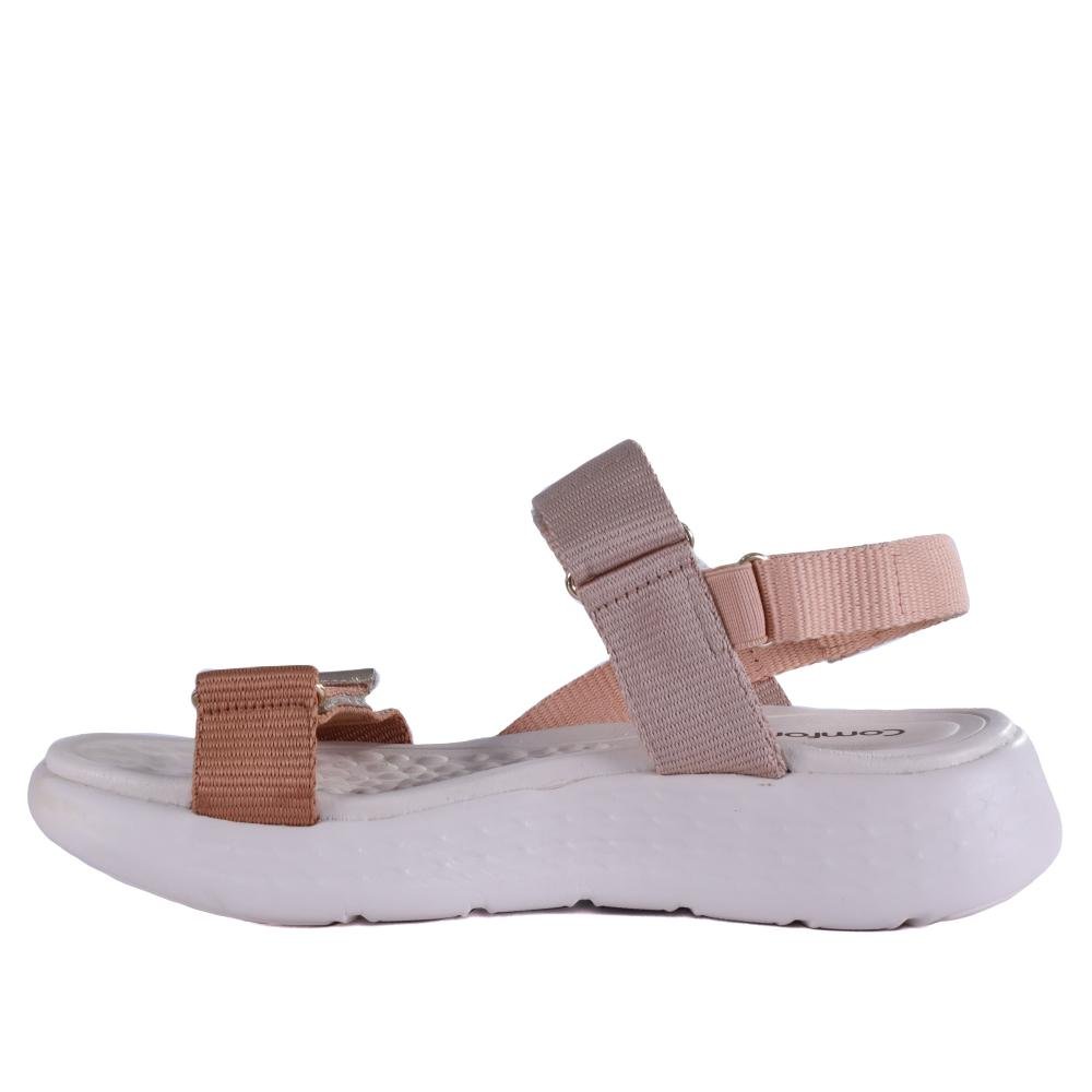 Sandália Comfortflex Feminina 25-47405 Camel/Nude Camel/Nude 2