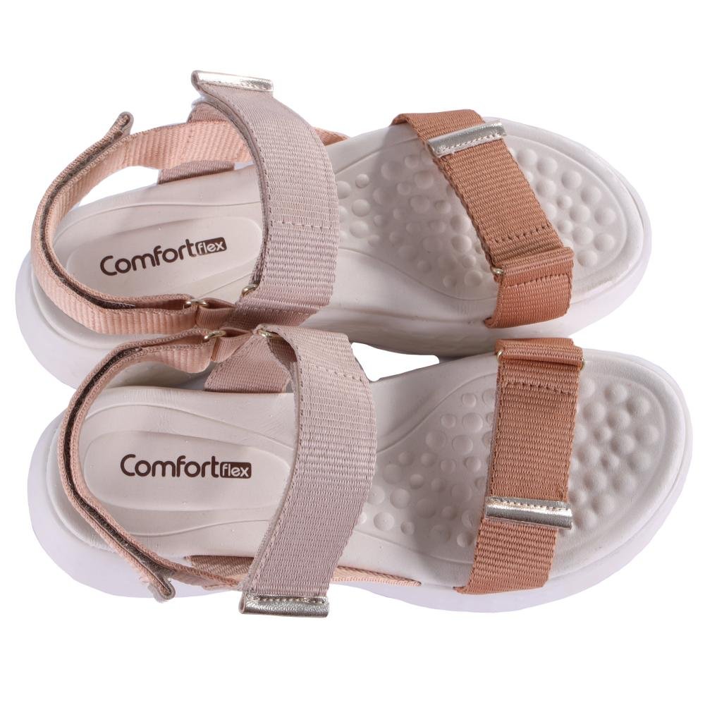 Sandália Comfortflex Feminina 25-47405 Camel/Nude Camel/Nude 5