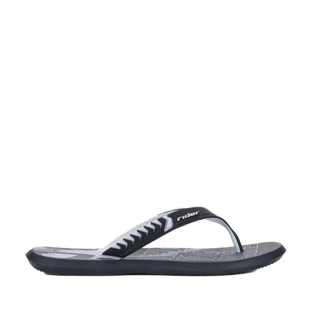 Chinelo Masculino Rider R1 Prime R10 12559 Cinza/Preto/Branco Preto/Branco 2