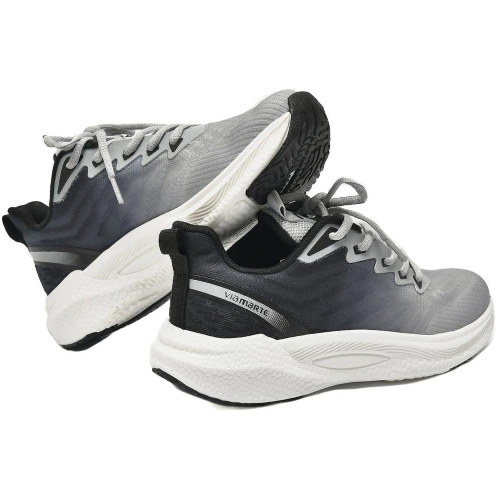 Tênis Via Marte Feminino Esportivo 262-001-01 Preto Cinza/Preto 4