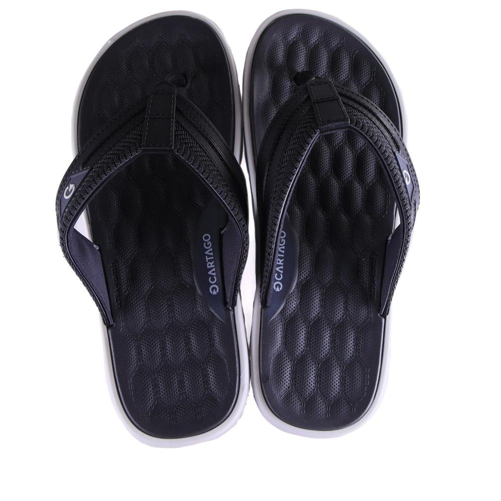 Chinelo Infantil Menino Cartago 12497 Cinza Preto