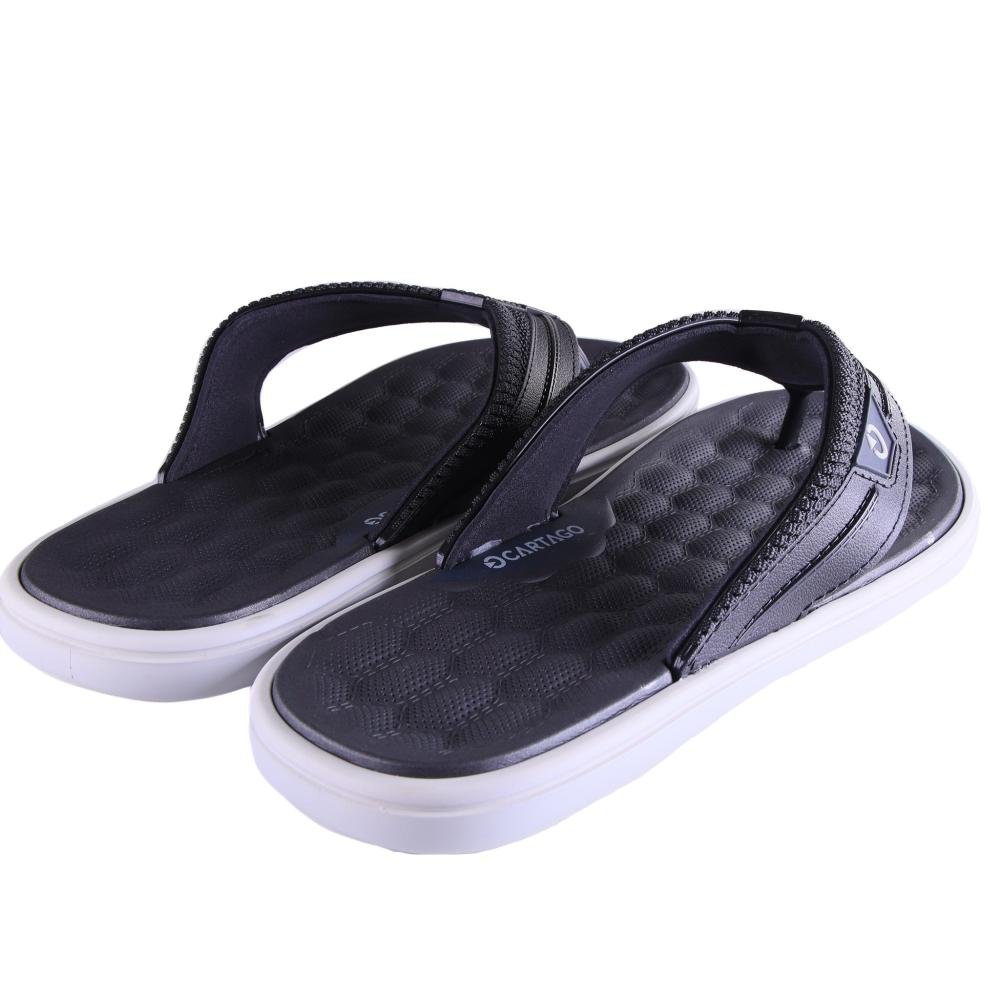 Chinelo Infantil Menino Cartago 12497 Cinza Preto Preto 2