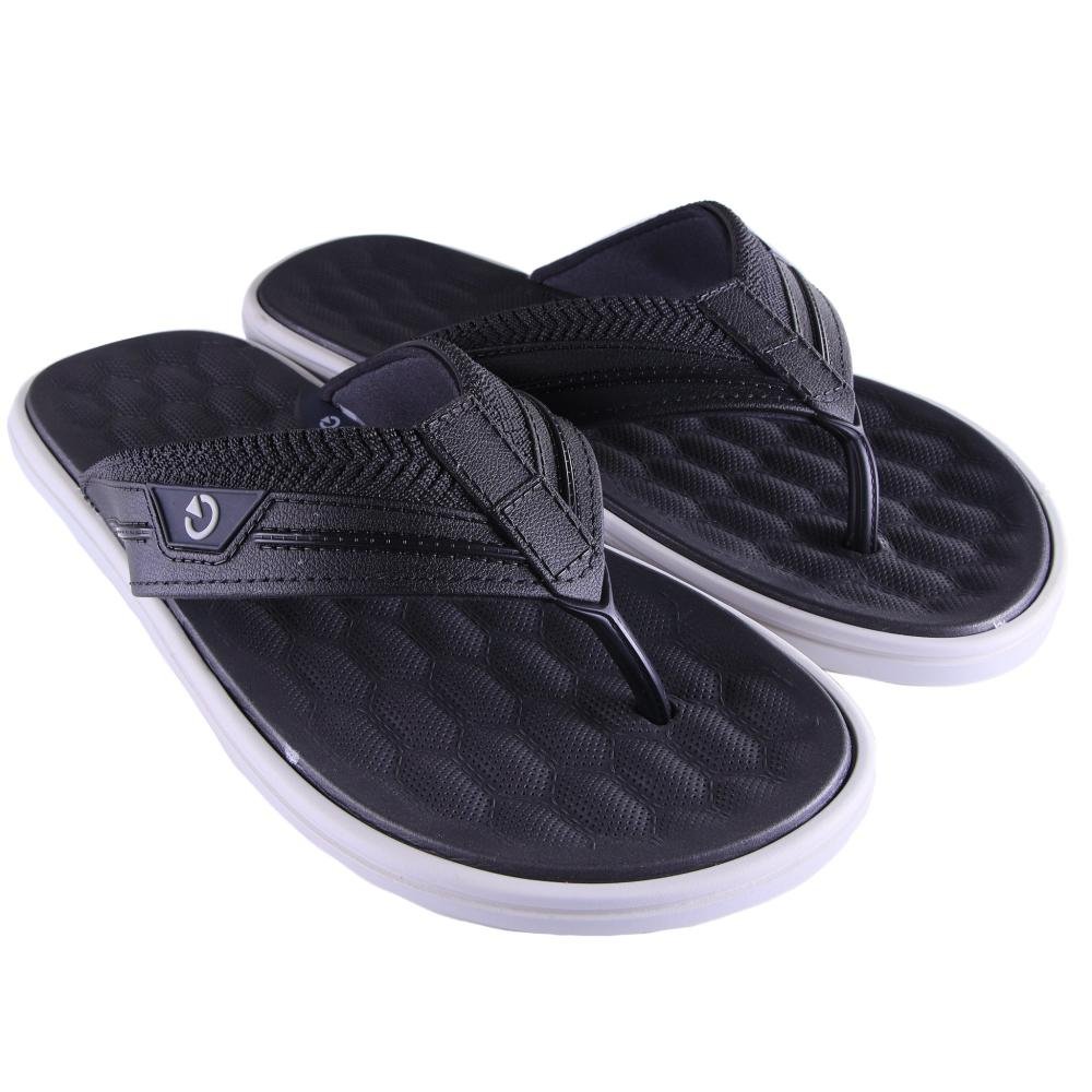 Chinelo Infantil Menino Cartago 12497 Cinza Preto Preto 3