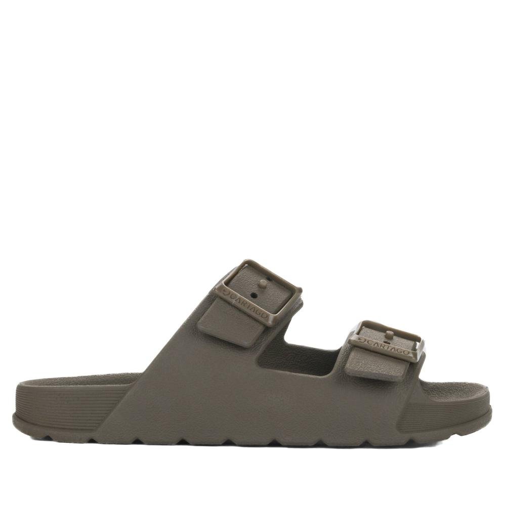 Chinelo Slide Infantil Masculino Cartago Torino 12566 Marrom Escuro
