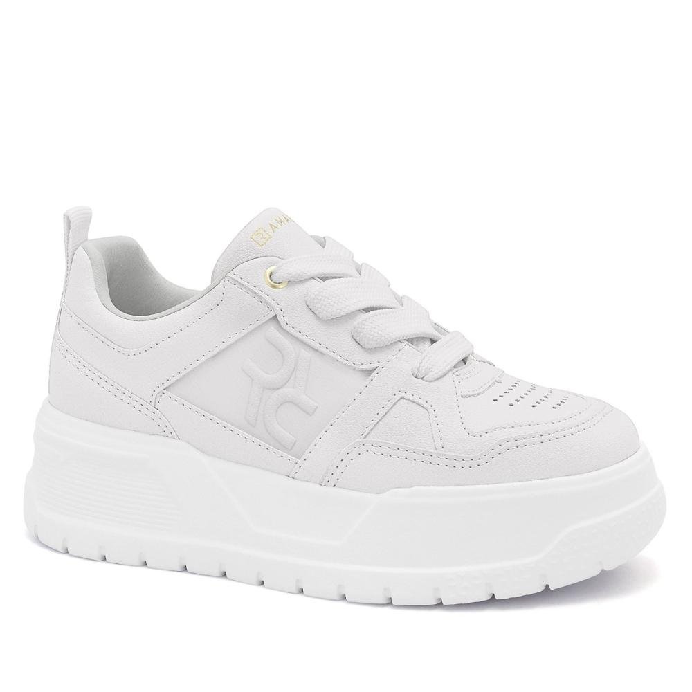 Tênis Casual Feminino Ramarim 25-76203 Branco/Branco