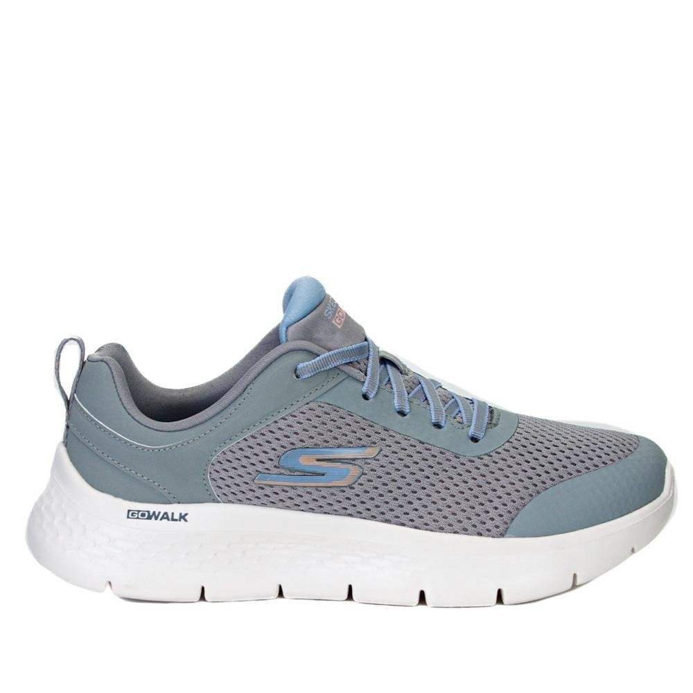 Tênis Feminino Skechers Go Walk 124817br Cinza Escuro