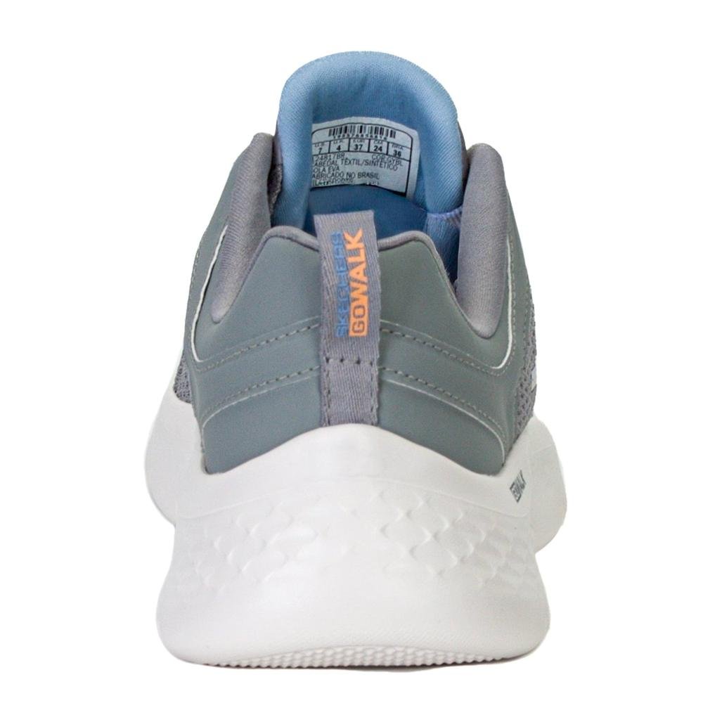 Tênis Feminino Skechers Go Walk 124817br Cinza Escuro Cinza/Azul 6