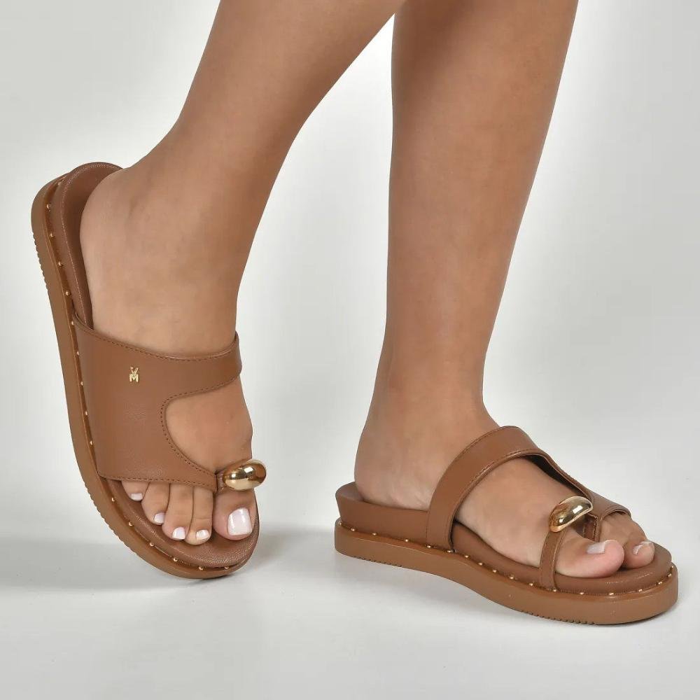 Sandália Feminina Via Marte 169-022 Caramelo Marrom 2