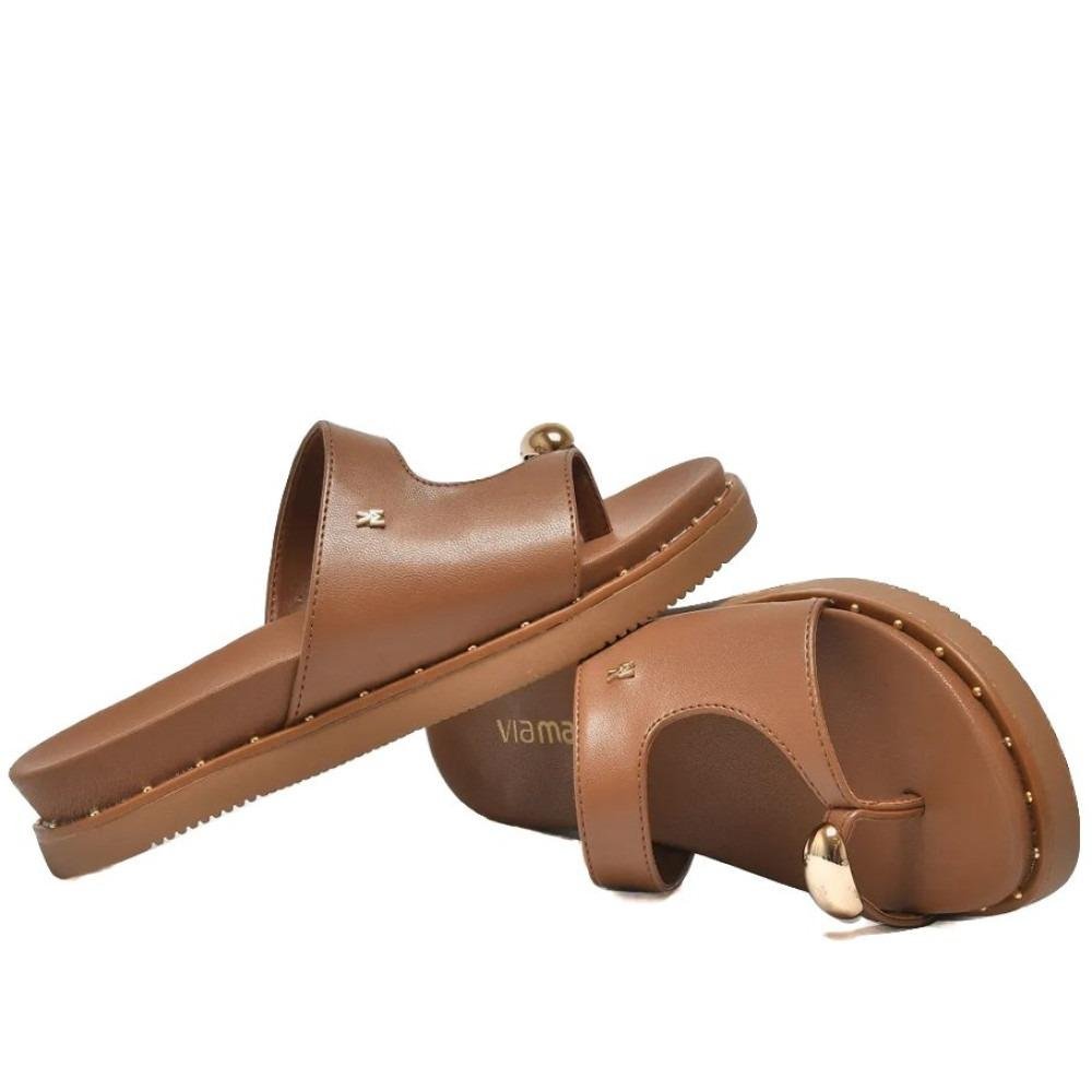Sandália Feminina Via Marte 169-022 Caramelo Marrom 4