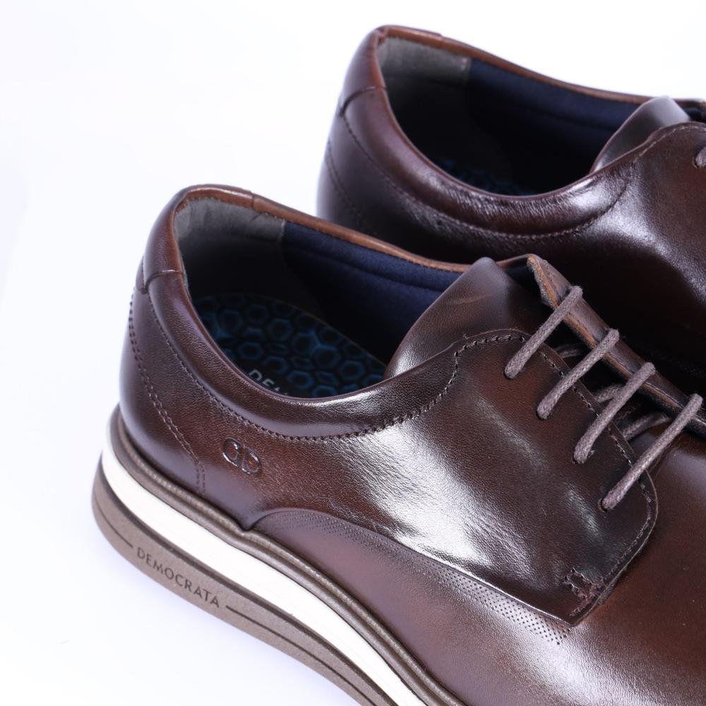 Sapato Masculino Hi-Soft Dune Democrata 298202 Tabaco Café 4
