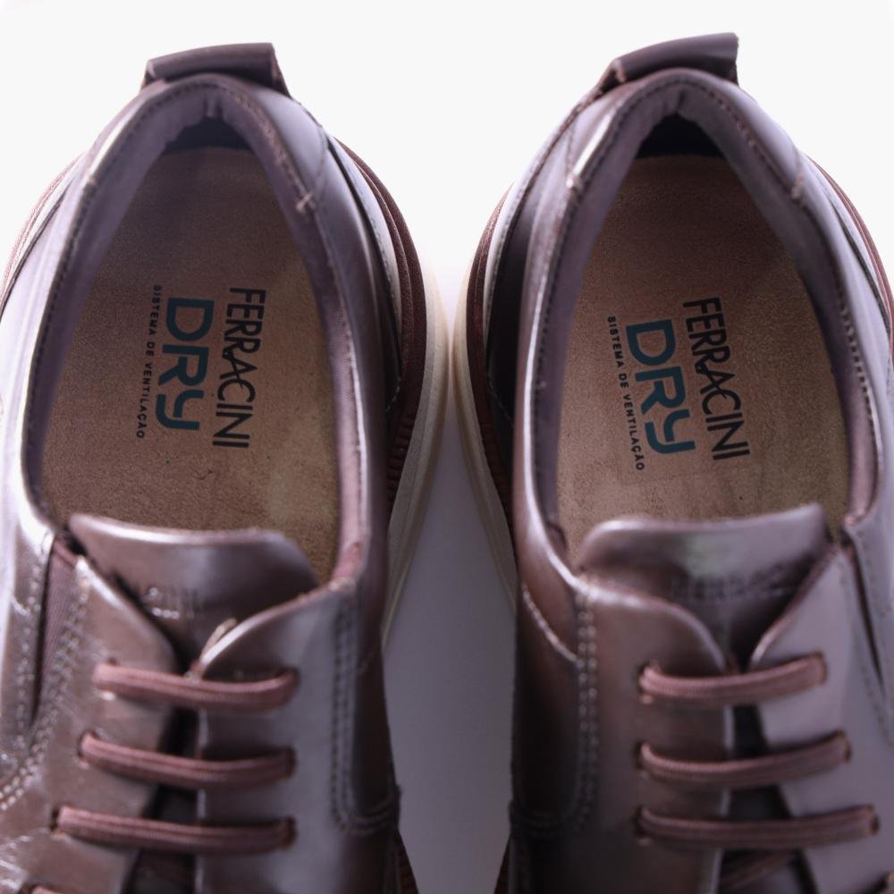 Sapatênis Ferracini Masculino Modena 3167-719i Tabaco Café 5