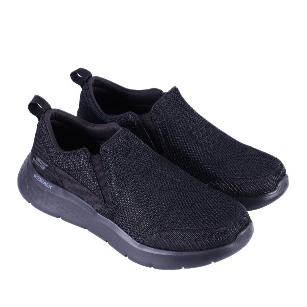 Tênis Masculino Skechers Slip On Go Walk Flex 894343br Preto Preto 4