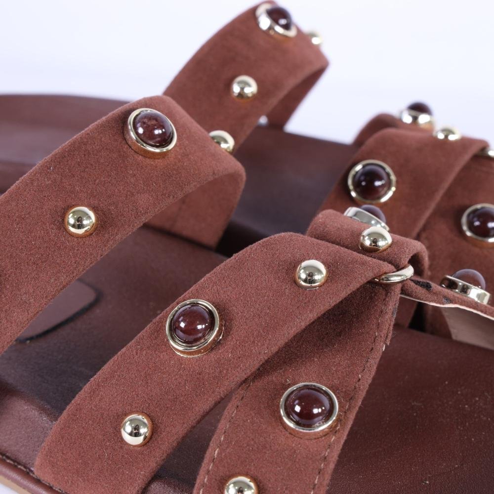 Papete Feminina Zariff Aplicações 0893 Terra Marrom 3