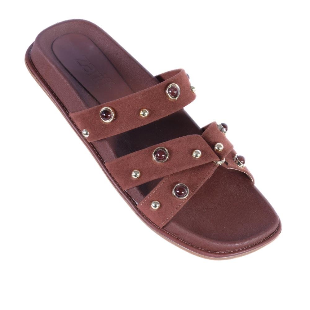 Papete Feminina Zariff Aplicações 0893 Terra Marrom 4