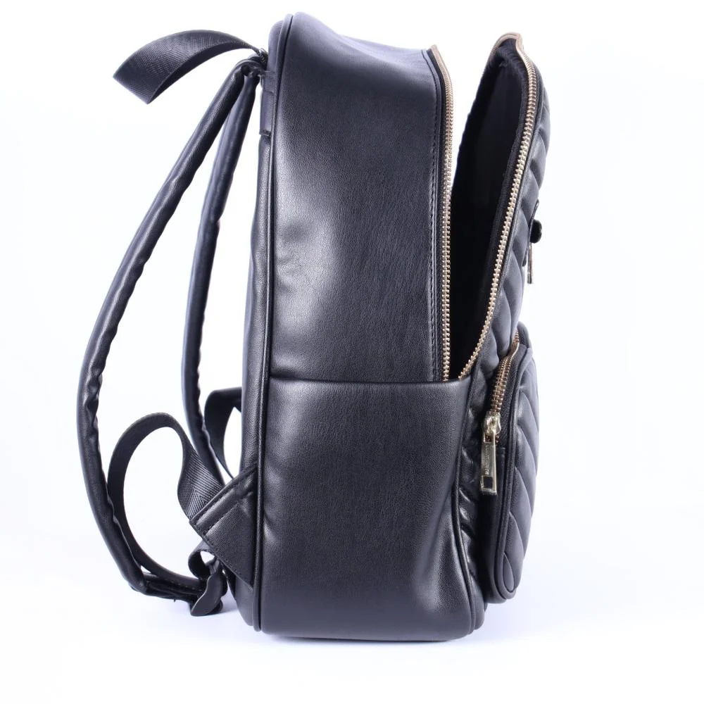 Mochila Feminina Via Marte Matelassê B2-723-01 Preto Preto 2