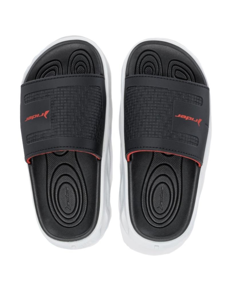 Chinelo Slide Infantil Rider R Power 12553 Preto/Cinza Preto 3