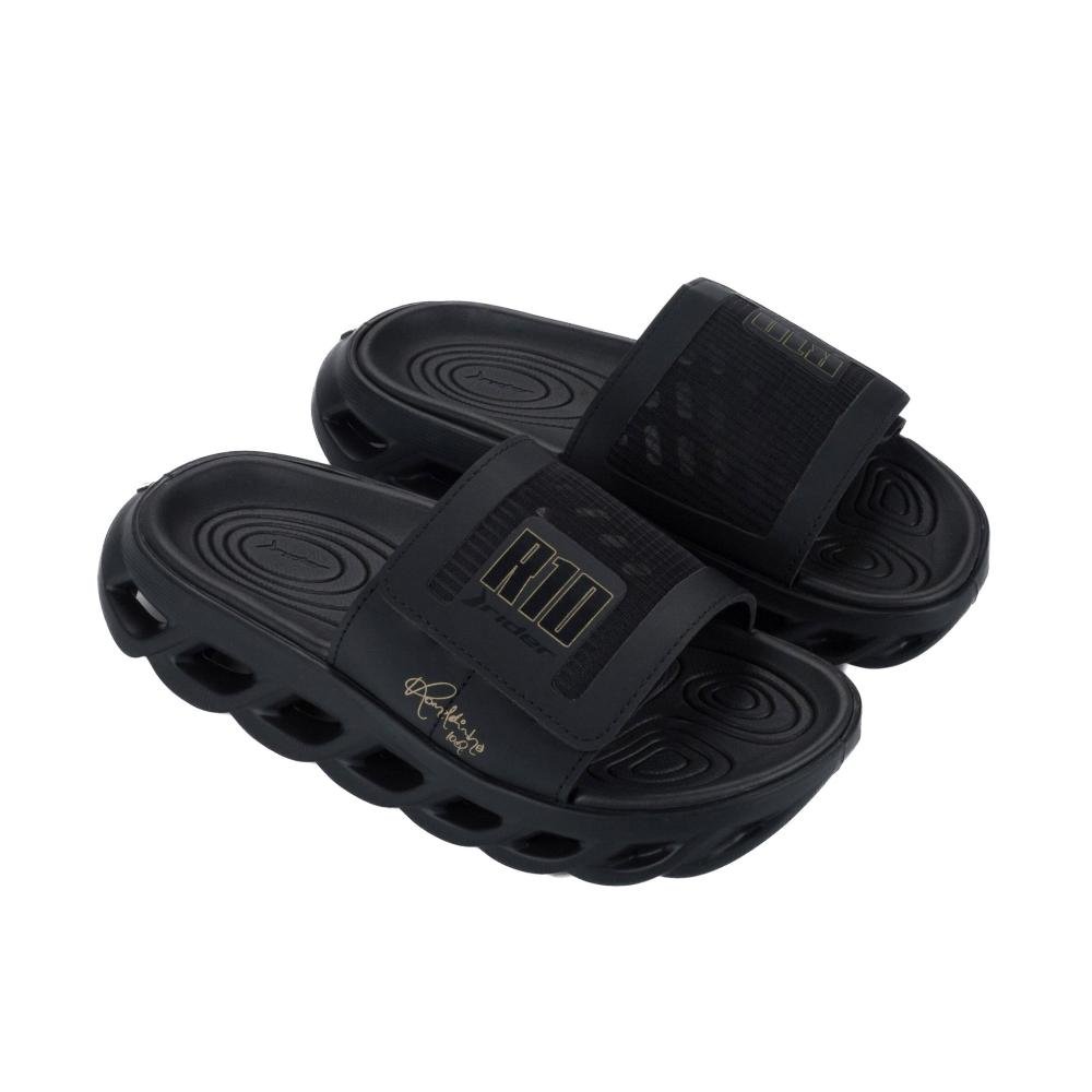 Chinelo Slide Masculino Rider R Power R10 12583 Preto/Dourado Preto 2