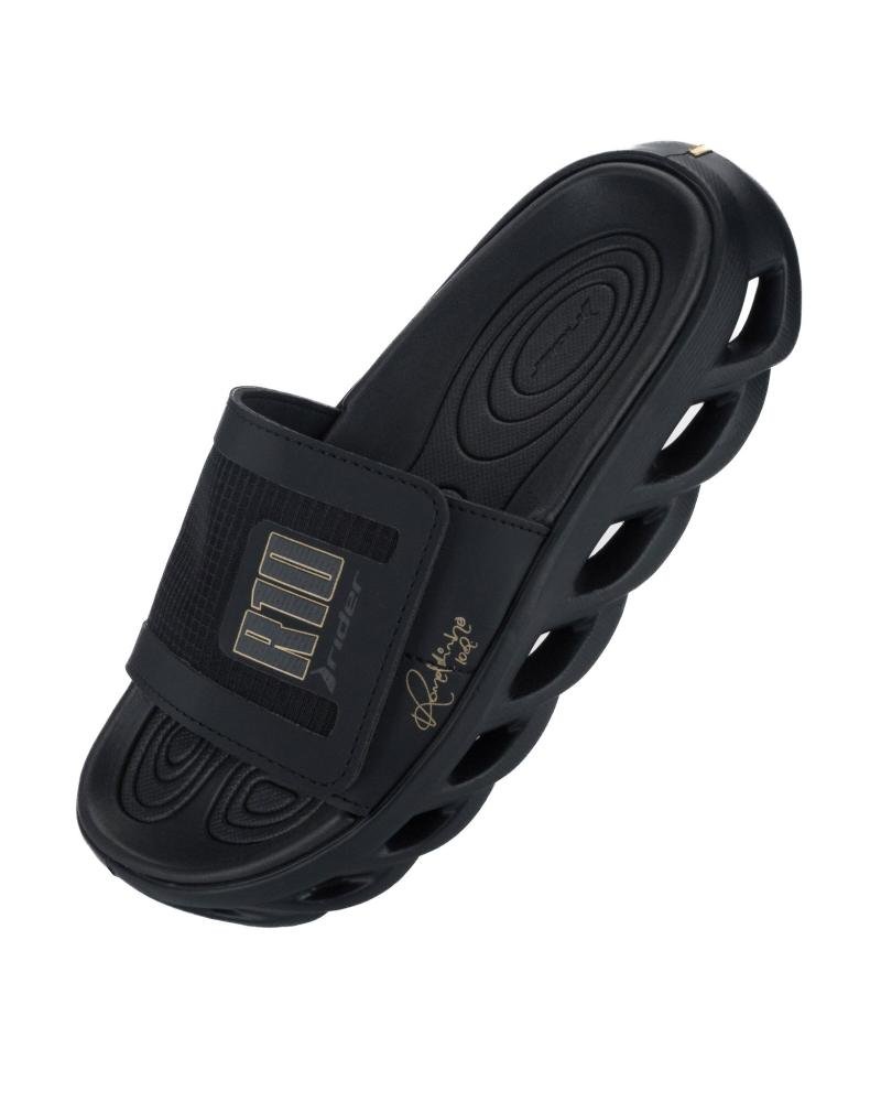 Chinelo Slide Masculino Rider R Power R10 12583 Preto/Dourado Preto 4