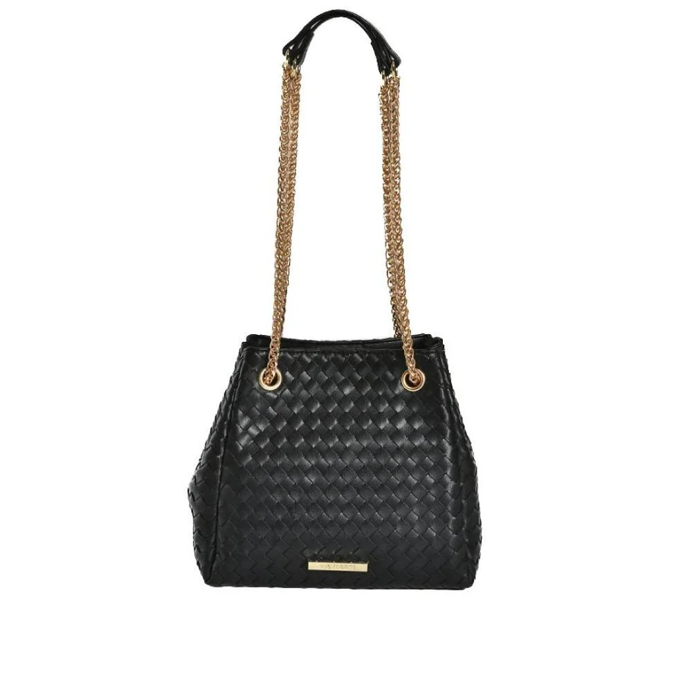 Bolsa Feminina Via Marte em Bucket Tressê B2-712-01 Preto Preto 5