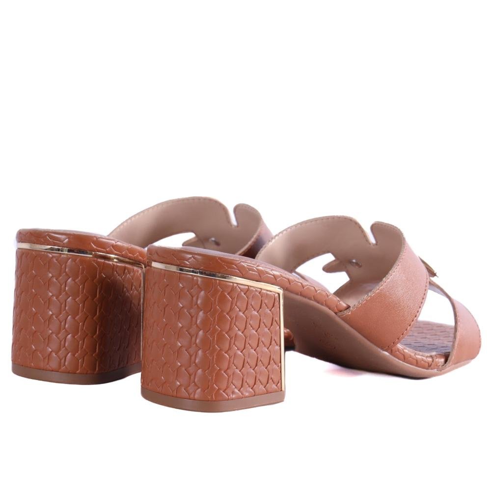 Tamanco Ramarim Feminino Salto Médio 2539201 Toffe Marrom 5