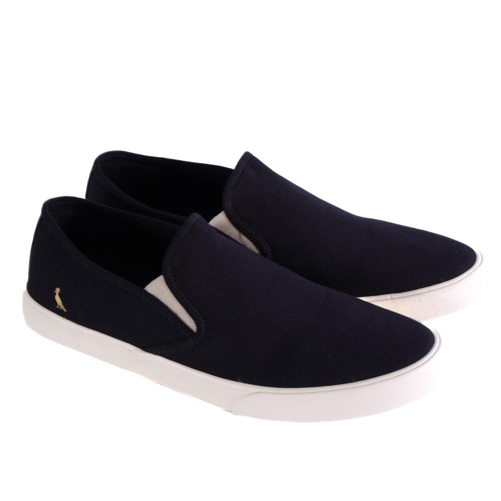 Tênis Masculino Slip-On Reserva R751070005 Preto/Off White Preto/Off White 3