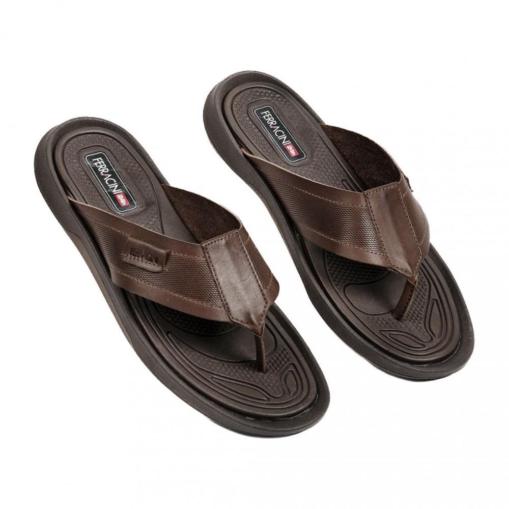 Chinelo Masculino Ferracini Dakar 1590b Café Marrom 2