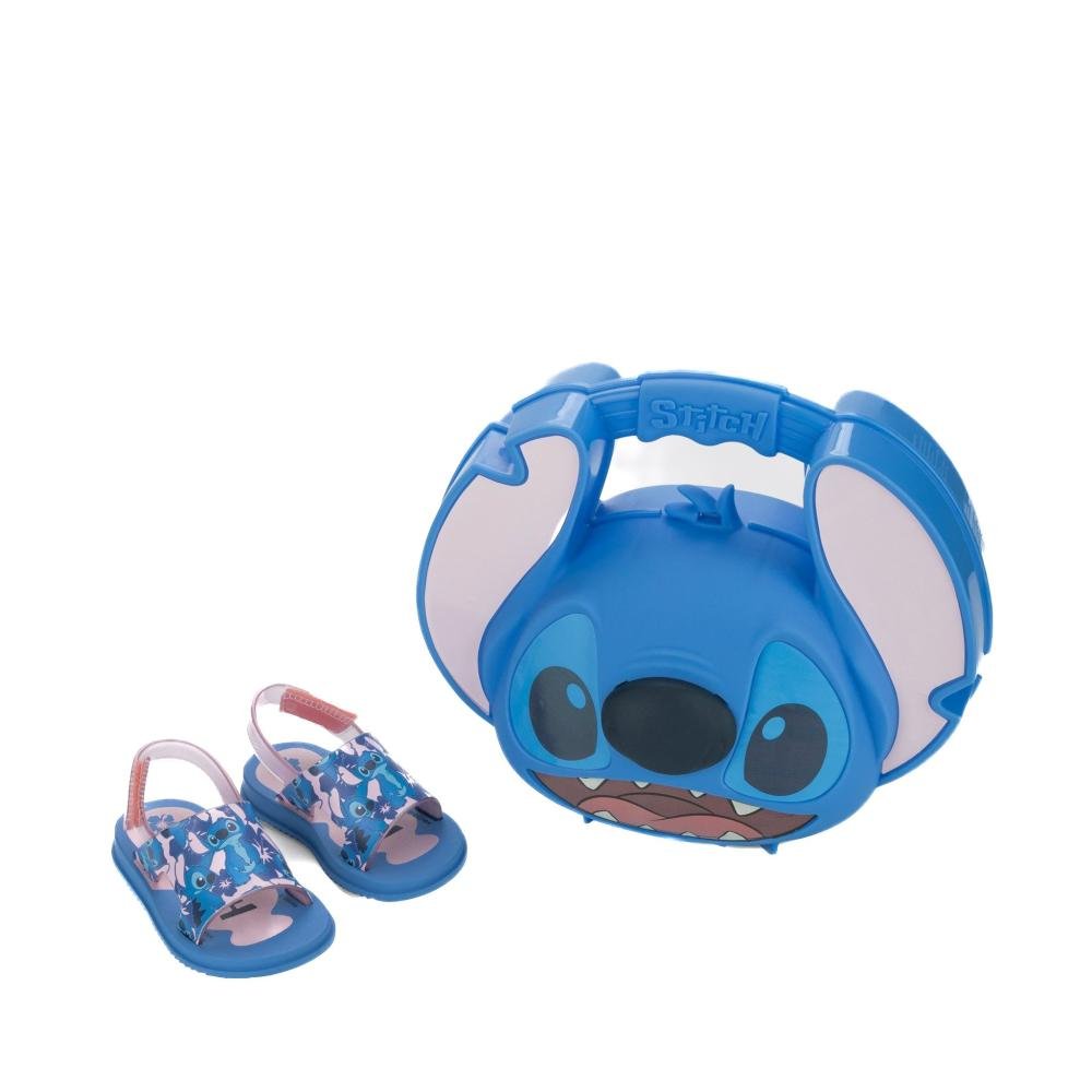 Sandália Infantil Feminina Stitch Grendene Kids 23326 Azul/Rosa Azul/Rosa 2