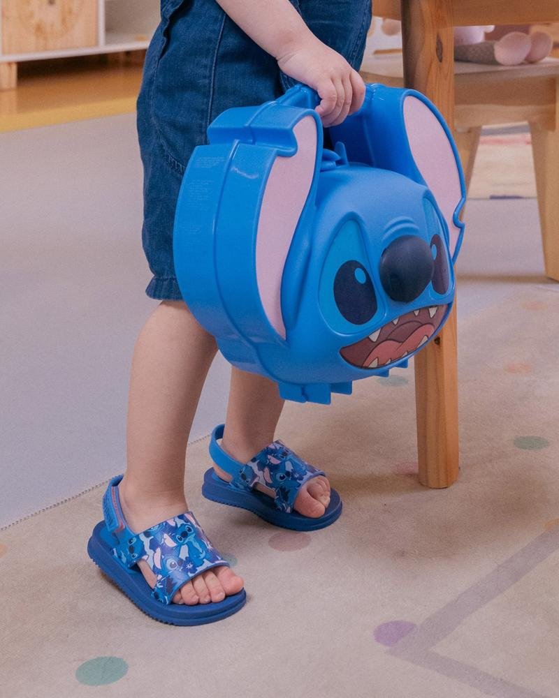 Sandália Infantil Feminina Stitch Grendene Kids 23326 Azul/Rosa Azul/Rosa 6