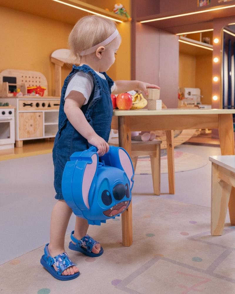 Sandália Infantil Feminina Stitch Grendene Kids 23326 Azul/Rosa Azul/Rosa 9