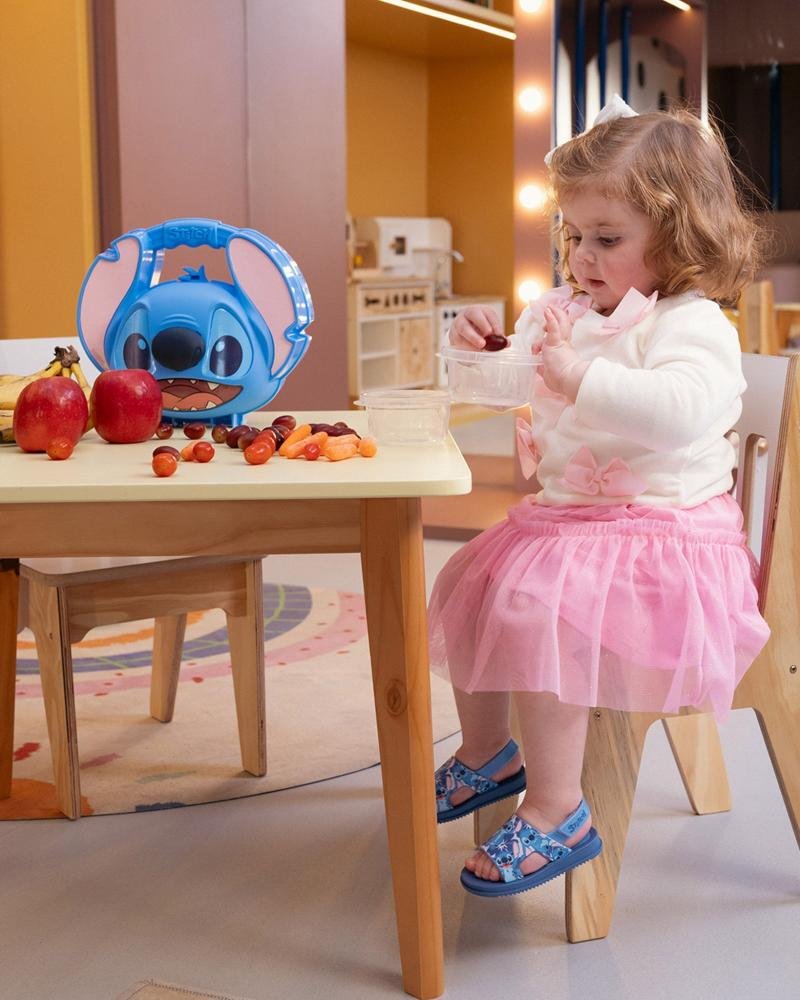 Sandália Infantil Feminina Stitch Grendene Kids 23326 Azul/Rosa Azul/Rosa 10