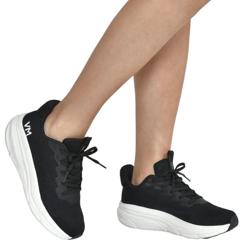 Tênis Via Marte Feminino Casual Esportivo 261-001 Preto Preto 2