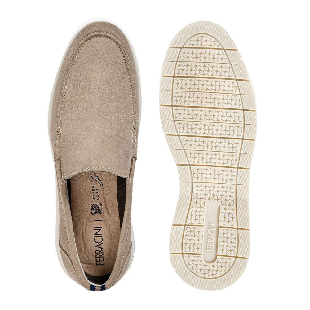 Mocassim Masculino Ferracini Malta Pluss 4656-708b Nude Nude 4