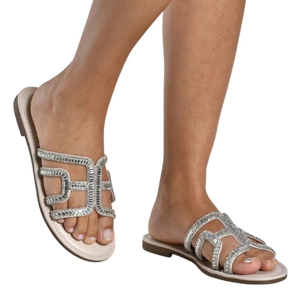 Rasteirinha Via Marte Feminina 308-004 Branco Branco 2