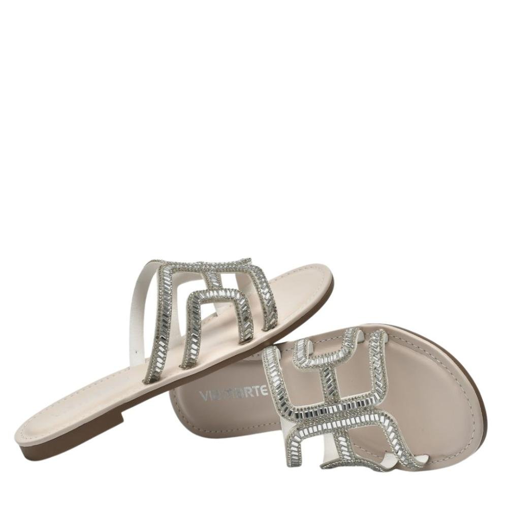 Rasteirinha Via Marte Feminina 308-004 Branco Branco 4